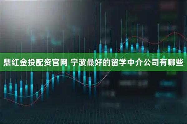 鼎红金投配资官网 宁波最好的留学中介公司有哪些