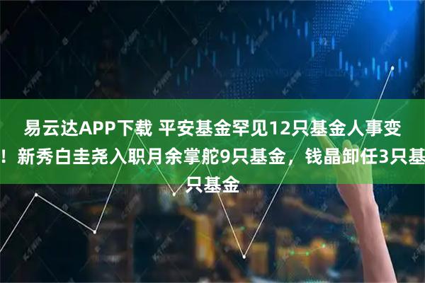易云达APP下载 平安基金罕见12只基金人事变阵！新秀白圭尧入职月余掌舵9只基金，钱晶卸任3只基金