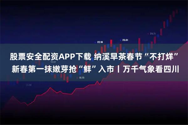 股票安全配资APP下载 纳溪早茶春节“不打烊” 新春第一抹嫩芽抢“鲜”入市丨万千气象看四川
